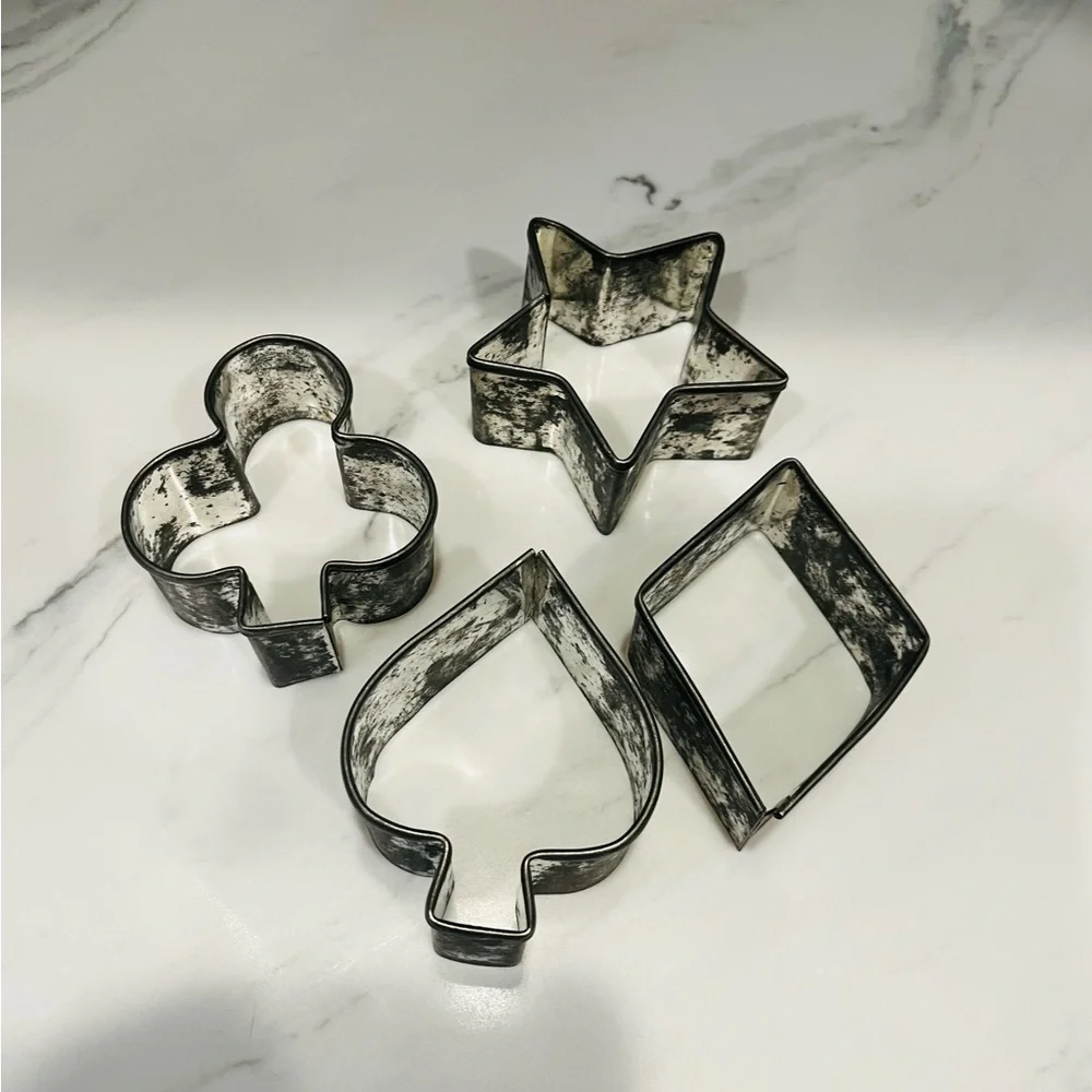 Vintage Cookie Cutter Bundle Set 19 Cutters Plastic and Aluminn Variety